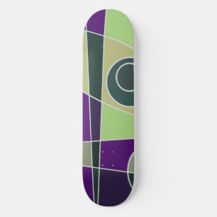 Abstract Surfred Green Paars Persoonlijk Skateboard