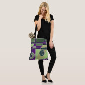 Abstract Surfred Green Paars Tote Bag (Op model)