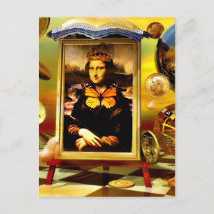 Abstract surrealisme briefkaart