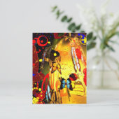 Abstract surrealisme briefkaart (Staand voorkant)