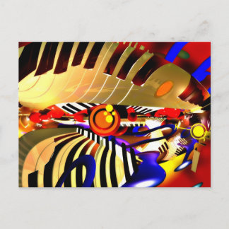Abstract surrealisme briefkaart