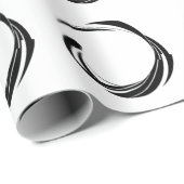 Abstract Swirl Circle Design – curved ring artwork Cadeaupapier (Rol Hoek)