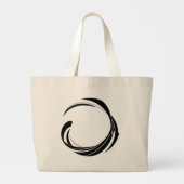 Abstract Swirl Circle Design – curved ring artwork Grote Tote Bag (Achterkant)