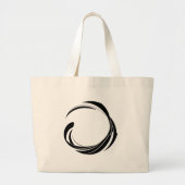 Abstract Swirl Circle Design – curved ring artwork Grote Tote Bag (Voorkant)