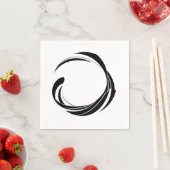 Abstract Swirl Circle Design – curved ring artwork Servet (Insitu)