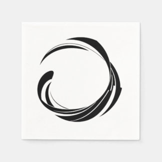Abstract Swirl Circle Design – curved ring artwork Servet