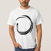 Abstract Swirl Circle Design – curved ring artwork T-shirt (Voorkant)