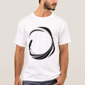 Abstract Swirl Circle Design – curved ring artwork T-shirt (Voorkant)