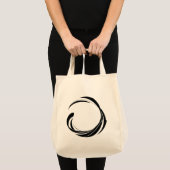 Abstract Swirl Circle Design – curved ring artwork Tote Bag (Voorkant (product))