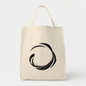 Abstract Swirl Circle Design – curved ring artwork Tote Bag (Voorkant)