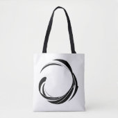 Abstract Swirl Circle Design – curved ring artwork Tote Bag (Voorkant)