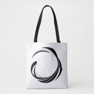 Abstract Swirl Circle Design – curved ring artwork Tote Bag