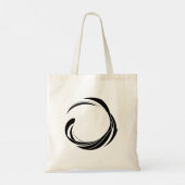 Abstract Swirl Circle Design – curved ring artwork Tote Bag (Achterkant)