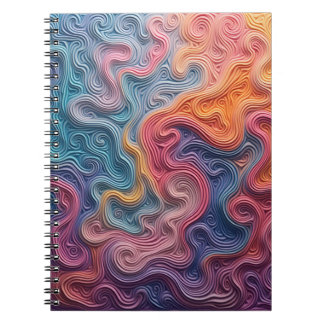 Abstract swirl notebook notitieboek