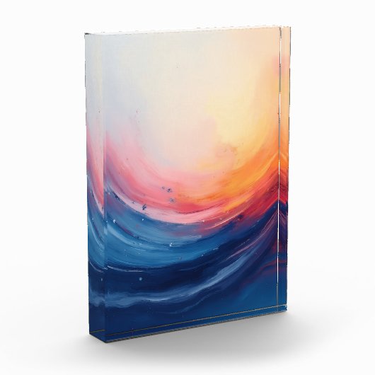 Abstract Swirl of Warmth and Depth Fotoblokken (Links)