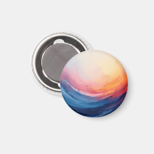 Abstract Swirl of Warmth and Depth Magneet (Voorkant / Achterkant)