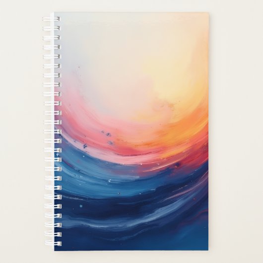 Abstract Swirl of Warmth and Depth Planner (Voorkant)