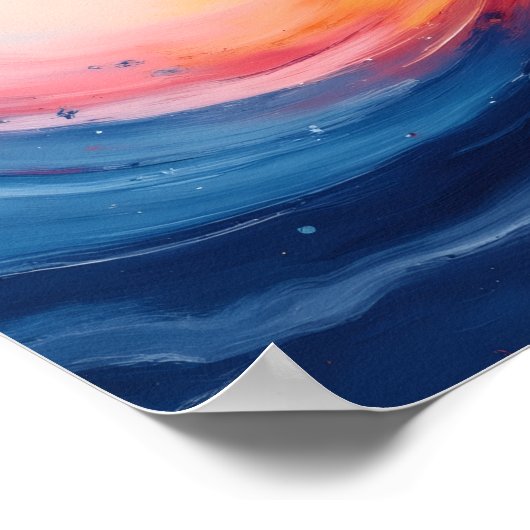 Abstract Swirl of Warmth and Depth Poster (Hoek)