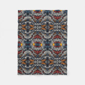Abstract Swirl Patroon Dekbed Fleece Deken (Voorkant)