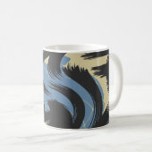 Abstract Swirling Brushstroke Design Koffiemok (Voorkant rechts)