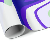 Abstract Swirling Pattern in Cool Tones Cadeaupapier (Rol Hoek)