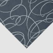 Abstract Swirling Vine | Elegant Line Art Charcoal Tissuepapier (Detail)