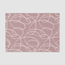 Abstract Swirling Vine | Elegant Line Art Pink