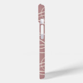 Abstract Swirling Vine | Minimalist Line Art Pink Case-Mate iPhone Case (Achterkant / Links)