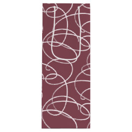 Abstract Swirling Vine | Modern Line Art Mauve Wijn Cadeautas
