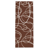 Abstract Swirling Vine | Modern Line Art Rust Wijn Cadeautas (Achterkant)