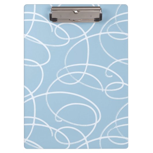 Abstract Swirling Vine | Professional Office Blue Klembord (Voorkant)