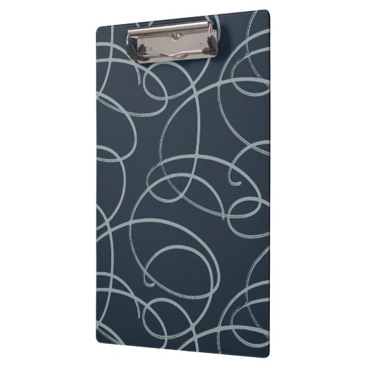 Abstract Swirling Vine | Professional Office Navy Klembord (Links)