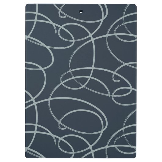 Abstract Swirling Vine | Professional Office Navy Klembord (Achterkant)