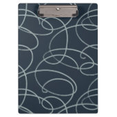 Abstract Swirling Vine | Professional Office Navy Klembord (Voorkant)