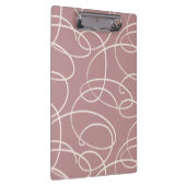 Abstract Swirling Vine | Professional Office Pink Klembord (Rechts)