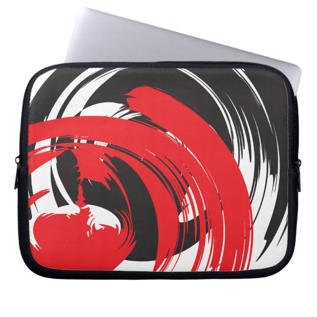 Abstract-Swirls Electronics-Sleeve Laptop Sleeve (Voorkant)