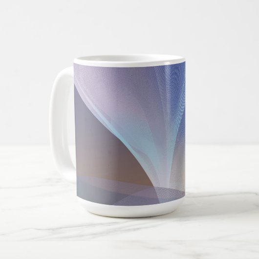 Abstract Swirly Ribbons Koffiemok (Voorkant links)