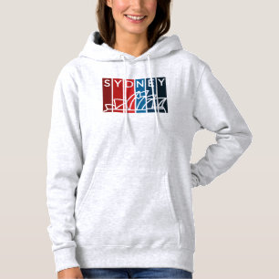 Abstract Sydney Opera House voor reisliefhebbers Hoodie