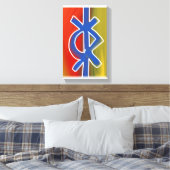 Abstract symbolisme door RRW 2026 Canvas Afdruk (Insitu (Slaapkamer))