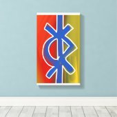 Abstract symbolisme door RRW 2026 Canvas Afdruk (Insitu (Houten vloer))