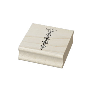 Abstract symbool (scepter) rubberstempel
