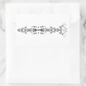 Abstract symbool ( scepter ) v1 rechthoekige sticker (Tas)