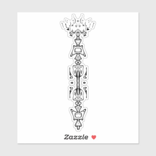 Abstract symbool ( scepter ) v1 sticker (Vel)
