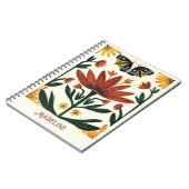 Abstract Symmetrical Flowers and Moths Notitieboek (Linkerzijde)