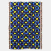 Abstract symmetrisch geometrisch patroon deken (Voorkant Verticaal)