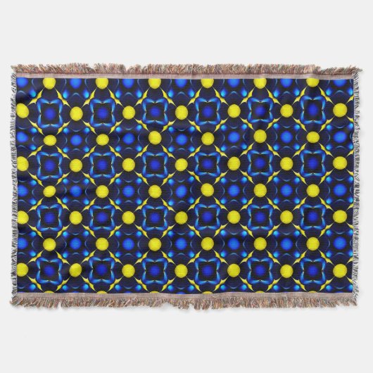 Abstract symmetrisch geometrisch patroon deken (Voorkant)