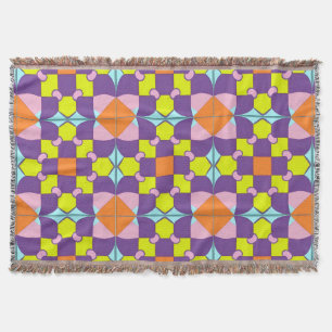 Abstract symmetrisch ontwerp deken
