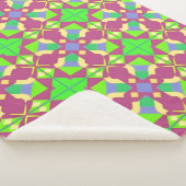Abstract symmetrisch ontwerp sherpa deken (3/4)
