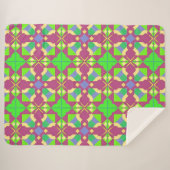 Abstract symmetrisch ontwerp sherpa deken (Voorkant (horizontaal))