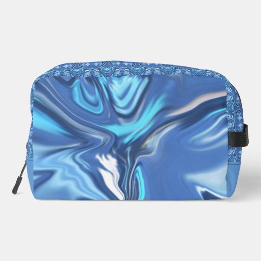 Abstract Symphony in Blue 2 Toilettasje (Achterkant)